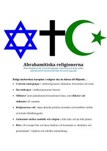 Abrahamitiska religionerna