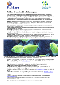 FishBase Symposium 2014: Fiskarnas gener