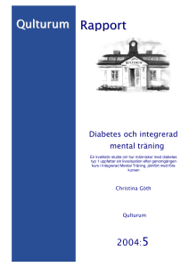 2004:5 Diabetes och integrerad mental träning
