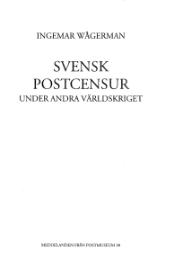 svensk postcensur