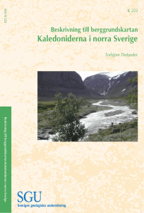 Beskrivning till berggrundskartan Kaledoniderna i norra Sverige