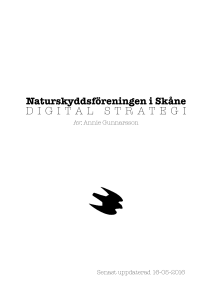 Digital strategi till Naturskyddsföreningen i Skåne