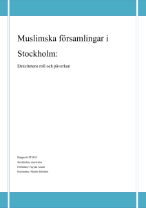 Muslimska församlingar i Stockholm - Nämnden för statligt stöd till