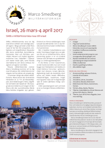 Israel, 26 mars-4 april 2017