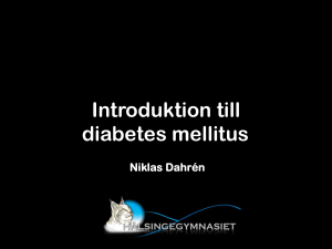 Introduktion till diabetes mellitus