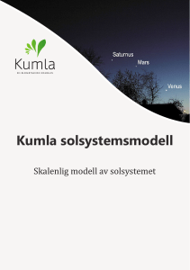 Kumla solsystemsmodell