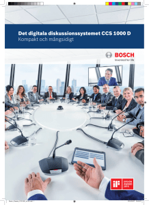 Det digitala diskussionssystemet CCS 1000 D Kompakt och