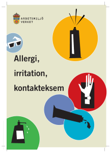 Allergi, irritation, kontakteksem, ADI 418