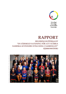 Rapport Samiska kvinnors delaktighet i samhällslivet