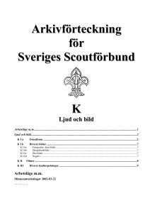 Serie - SSF - Vår Scouthistoria