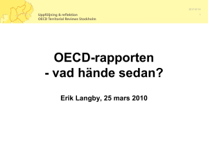OECD-rapporten - vad hände sedan?