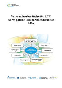 7. Verksamhetsberättelse för RCC Norrs patient