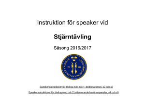 Instruktion för Speaker