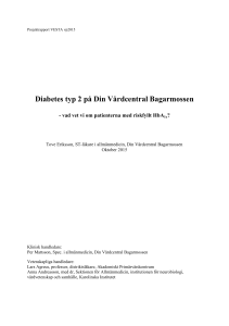 Diabetes typ 2 på Din Vårdcentral Bagarmossen