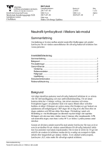 Neutrofil-lymfocytkvot i Meliors lab-modul
