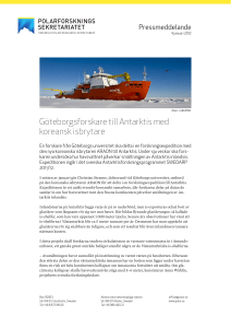 Göteborgsforskare till Antarktis med koreansk isbrytare