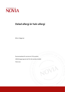 Delad allergi är halv allergi