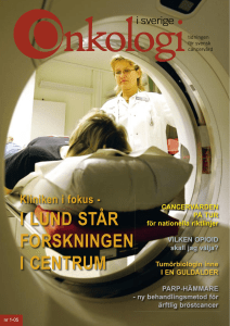 Onkologi nr1_lowres - Onkologi i Sverige
