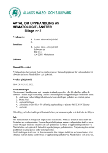 avtal om upphandling av städmaterial - Ålands Hälso