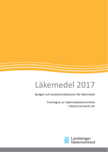 Läkemedel 2017 - Landstinget Västernorrland