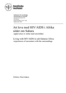 Varför är HIV-epidemin så omfattande i Afrika söder om