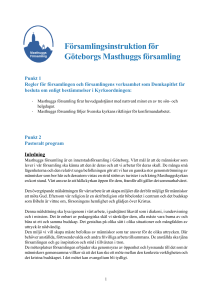 Församlingsinstruktion för Göteborgs Masthuggs