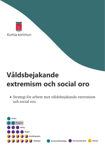 Våldsbejakande extremism och social oro