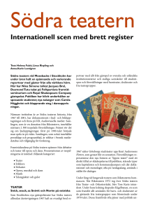Internationell scen med brett register