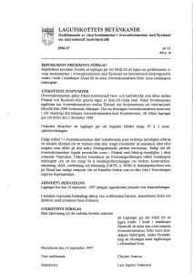 Lagutskottets betänkande nr 11 1996-1997