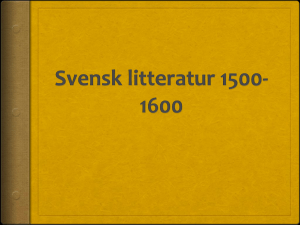 Svensk litteratur 1500