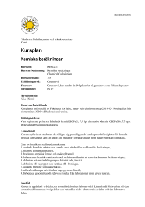 Kursplan - Karlstads universitet