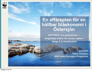 En affärsplan för en hållbar blåekonomi i Östersjön
