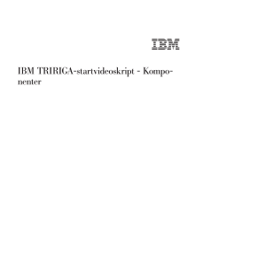 IBM TRIRIGA-startvideoskript