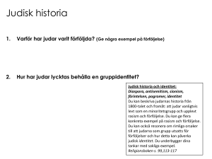 Judisk historia - bildningscentralen.se