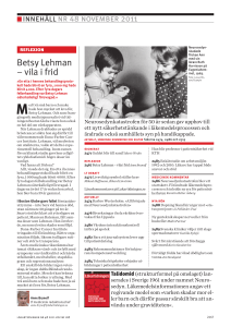 Betsy Lehman – vila i frid
