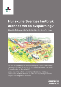Hur skulle Sveriges lantbruk drabbas vid en avspärrning?