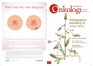 iagnos Antiangiogenes- behandling vid maligna gliom