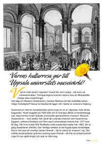 Vårens kulturresa går till Uppsala universitets