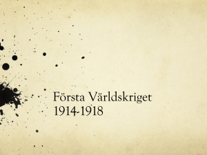Första Världskriget 1914-1918