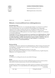 Beslut RNAU 2012-03-21Information ang. kommunalförbund inom