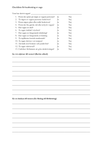 Checklista för bearbetning av saga