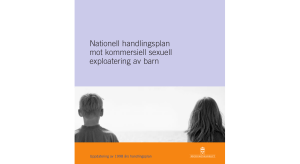 Nationell handlingsplan mot kommersiell sexuell exploatering av barn