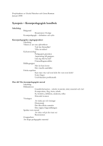 Synopsis – Konstpedagogisk handbok
