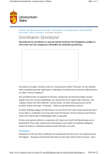 Sida 1 av 3 Simrishamn-Simrislund - Länsstyrelsen i S åne 2016
