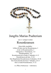 Jungfru Marias Rosenkrans - Sankt Franciskus Katolska Församling