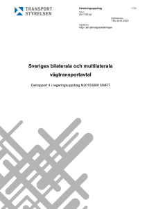 Sveriges bilaterala och multilaterala vägtransportavtal