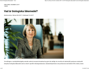 Vad är biologiska läkemedel? - Sic!