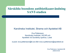 Antibiotikaanvändning i särskilda boenden - Pettersson