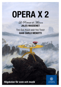 opera x 2 - Högskolan för scen och musik