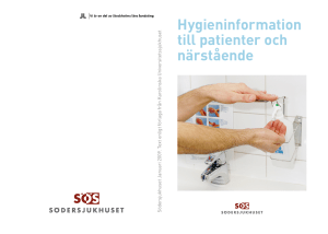 Hygieninformation till patienter och närstående